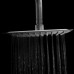Rainfall 8-inch Square Shower Head Chrome High Pressure Ultra-Thin Waterfall Rain Showerhead SUS304 Stainless Steel Universal Fit For Bathroom (8inch) - B07DN1P9S4